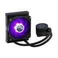 thumbnail image 2 of Cooler Master MasterLiquid ML120L RGB V2, Close-Loop AIO CPU Liquid Cooler, 120 Radiator, SickleFlow 120mm,RGB Lighting,3rd Gen Dual Chamber Pump for AMD Ryzen/Intel LGA1200/1151 LGA 1700 Compatible, 2 of 12