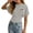 v#23Grey122, variant on Baby Girls Blouse Short Sleeve Crew Neck Front Leopard Bow Pattern Loose Elastic Waist Shirred for Summer Outdoor Picnics Fashion Tops,Black,3-4 Years