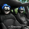 thumbnail image 5 of YiJuHui 6pcs Funny Car Headrest Covers with Big Eyes - Universal Front Seat Protector, Cute Smiling Face Design for Auto Interior Decoration, Holiday Gift Idea, 5 of 8