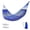 Blue255*130cm, variant on Hammock with Ice Silk Mesh for Outdoor Camping, Anti-Roll Curved Spreader Bar Swing, Breathable Travel Lounger for Backyard or Beach