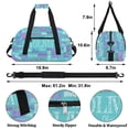 thumbnail image 2 of Dance Bag for Kids Girls Personalized Bag Name Overnight Bag Ballet Bag Gym Bag Light Blue, 2 of 7