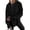 Black, variant on PRETTYGARDEN Womens Oversized Hoodies Side Slit Sweatshirts Fall Fashion Trendy Outfits, Thumbholes & Unique Center Seam, Comfort Drop Shoulder Pullover, Chic Tunic for Leggings
