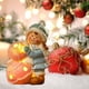 thumbnail image 1 of Christmas Painted Boy And Girl Ornament With LED Lights For Christmas Holiday Decorations Bookcase Tabletop Mantel Figurine Night Lights Christmas Gift, 1 of 6
