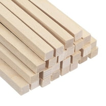 Uxcell 25 Pcs 3/10 x 8 Inch Dowel Rods Wood Natural Stick for Craft DIY Supplies