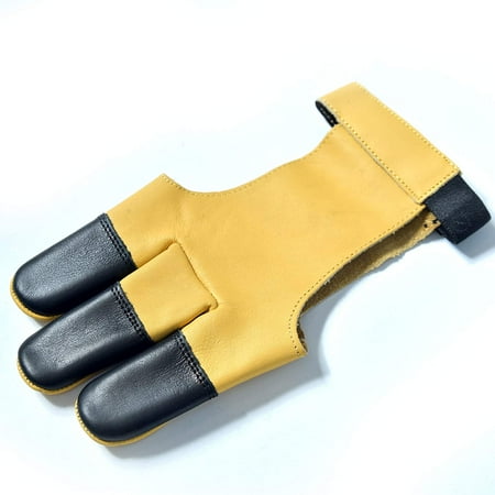 

Universe Archery Leather Archery Glove | Handmade Shooting Hunting Three Finger Gloves | Recurve Bow Archery Cow Hide Leather Gloves | Excellent Fitting