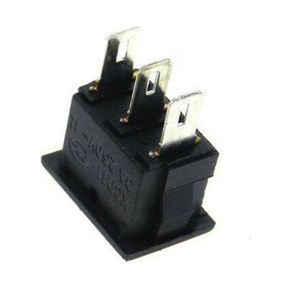 Mini Rocker Switch 3 PIN ON-OFF-ON SPDT 125VAC/6A 250VAC/3A Black 10mmx15mm  KCD11 2X/5X/10X 