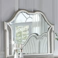 thumbnail image 2 of Evangeline Camel Top Dresser Mirror Silver Oak, 2 of 8