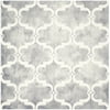 SAFAVIEH Dip Dye Talbot Overdyed Geometric Area Rug, Grey/Ivory, 7' x 7' Square