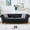 Black, variant on YWEN 87" Chesterfield Sofa, Mid Century Upholstered Button Tufted Sofa, 3 Seater Velvet Couch with Roll Armrest & Nailhead for Living Room Office