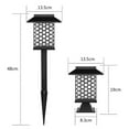 thumbnail image 4 of Paquete de 2 luces solares para caminos al aire libre, luces de jardín con energía solar, luces LED impermeables para caminos para patio, césped, pati Blanco C Soledad luces de camino al aire libre, 4 of 8