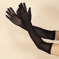 thumbnail image 2 of Visland 1 Paire de Manches de Bal pour Femmes Transparentes en Maille Allongée Protection Solaire Ultra Fines Performances Mariée Accessoire Photo de Mariage Poignets de Bras, 2 of 7