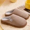 thumbnail image 1 of Pantuflas con forro de felpa para mujer, cálidas y peludas para dormitorio interior en invierno, 1 of 8