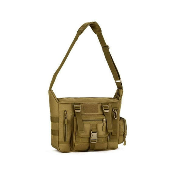 Sonducket Bolso de hombro ajustable impermeable de gran capacidad bolsos cruzados paquete organizador de libros bolsa para viajes de senderismo al aire Escalada Marrón Sonducket OD029531-02