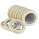 thumbnail image 1 of Cinta adhesiva de enmascarar, paquete de 10 unidades, uso general, color beige y blanco, 19 cm x 51 metros x 10 rollos (520 metros en total), para pintar, hogar, oficina y material escolar., 1 of 5