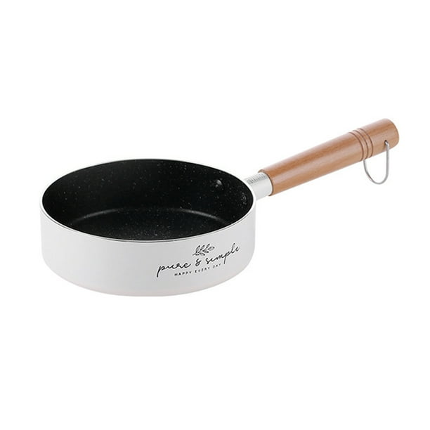 Sartén de acero inoxidable, antiadherente, sartén, hogar, cocina, huevo, sartén, freidora, color blanco Speravity HA004523-01