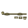 thumbnail image 2 of Deltana 12SB5 12" Surface Bolt; Heavy Duty; Antique Brass Finish, 2 of 3