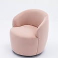 thumbnail image 4 of Swivel Barrel Chair With 360 ° Rotating Base Surrounding Backrest Velvet 250 Pounds Load Capacity Sofa Chair For Living Room, 4 of 9
