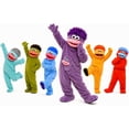 thumbnail image 2 of Funny Big Mouth Monster Onesie Silly Monster Onesie with Comb Plush Pajamas Home Loungewear (No Shoes Included), 2 of 13