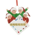 thumbnail image 5 of Personalized Family of 4 Christmas Ornament 2024 - Family Playing Board Games Ornament for Xmas Tree, 5 of 10