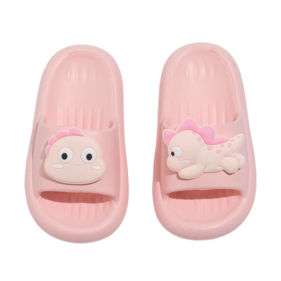 SUYIDA Dinosaur Print Boys Slippers Soft EVA Material Comfortable Footwear For Indoor Outdoor Play Ages 2 to 12