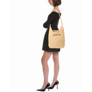 Isabel Marant Logo Raffia Tote, Beige