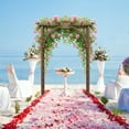 thumbnail image 3 of 85" Solid Wood Garden Arbor Trellis - Plant Climbing Arch & Wedding Arch for Backyard & Patio, Easy Assembly, Brown, 3 of 7