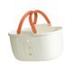 thumbnail image 5 of Cesta de ducha portátil, ligera, organizadora para artículos de tocador, champú y dormitorio. Blanco y naranja, 5 of 9