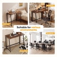 thumbnail image 6 of CONCETTA Small Folding Desk 31.5", Space Saving Workstation, Portable Computer Table for Small Home Office & RV, Easy Set Up, Rust, 6 of 8