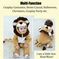 thumbnail image 5 of Baby Lion Costumes Unisex Toddler Onesie Halloween Dress Up Romper, 12-18 Months, 5 of 7