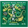 thumbnail image 6 of Wicked Weed Brewing Freak of Nature Double IPA Craft Beer, 6 Pack, 12 fl oz Aluminum Cans, 8.5% ABV, 6 of 6