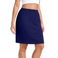 thumbnail image 5 of Half for Women Lace Anti Static Navy Underskirt Satin Skirt for Under Dresses, 5 of 5