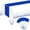 White and Blue, variant on 10 Pack White & Blue Confetti Dots Disposable Tablecloth Set, 54"x108" Covers for Wedding Birthday Graduation Weeding Party Decorations