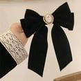thumbnail image 4 of Elegant Velvet Hair Bows Ribbon Clips Classic Ponytail Barrettes Accessories For Women Girls Party Holiday Birthday Decoration, 4 of 6