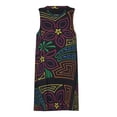 thumbnail image 3 of Mola de Panama Spring Summer Dresses for Women Fashion T-shirt Dress Casual Sleeveless Loose Sundress with Pockets, 3 of 5