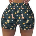 thumbnail image 2 of Logiee Dinosaur In The Space Print Women's Biker Shorts,Workout Gym Shorts,Scrunch Shorts,Tummy Control Hidden Scrunch Running Yoga Shorts-XX-Large, 2 of 8
