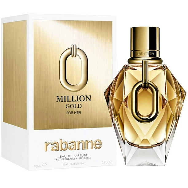 Perfume PACO RABANNE Million Gold Eau de Parfum para mujer, 90 ml