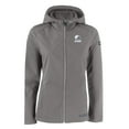 thumbnail image 2 of Women's Cutter & Buck  Gray Cleveland Browns Evoke Eco Softshell Recycled Full-Zip Hoodie Jacket, 2 of 3