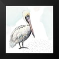 thumbnail image 2 of Pinto, Patricia 20x20 Black Modern Framed Museum Art Print Titled - Turquoise Pelican, 2 of 5