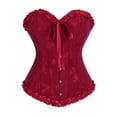 thumbnail image 1 of Grebrafan Bustier Corset Renaissance pour Femmes Red XS, 1 of 5