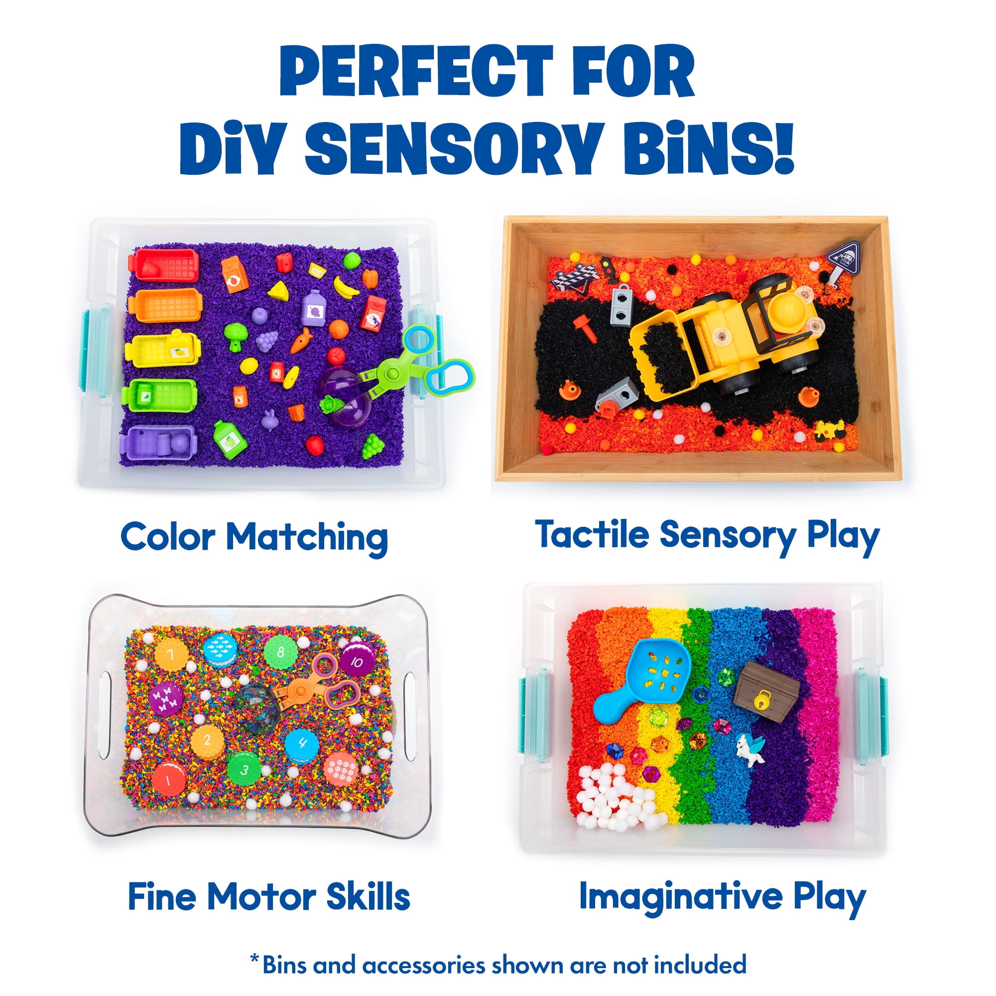 Educational Insights Pluffle® Mini 8 Pack, Sensory Bin Filler for Ages 3+