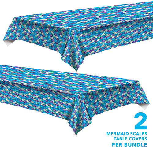 Mermaid Sparkle Scales Table Cover 2 Pack 