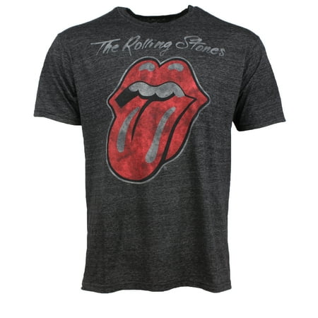 - Mens Assorted Rock & Roll Band Tees - Rolling Stones (Charcoal Heather, Large)