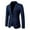 07-Navy, variant on oqasdz Blazer for Men Solid Color Single One Button Stretch Casual Slim Fit Business Wedding Party Banquet Coat Top,Size 2X