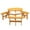 Natural | 6 Person, variant on IVV 8 Person Wood Picnic Table, Outdoor Round Picnic Table with 4 Built-in Benches, Umbrella Hole, Outside Table and Bench Set for Patio, Backyard, 500lbs Capacity Per Bench, Natural