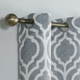 thumbnail image 2 of Sun Zero Eldon Trellis Print Blackout Grommet Curtain Panel, 40"X84", Grey, 2 of 8
