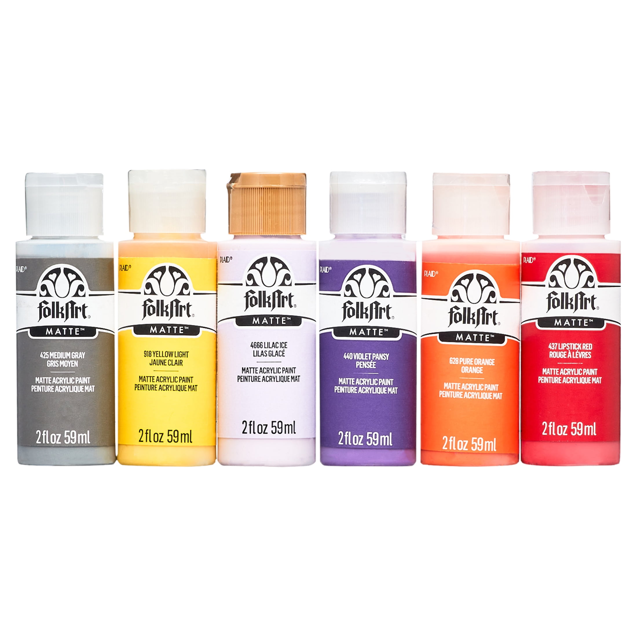 FolkArt 2 fl oz Multi-color Matte Acrylic Craft Paint (18 Pieces)