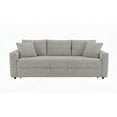 thumbnail image 4 of Connie Beige Boucle Sleeper Sectional Sofa - Elegance & Function|Full Foam Seat, 4 of 10