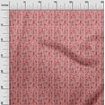 thumbnail image 2 of oneOone Polyester Lycra Dark Peach Fabric Christmas Christmas Sewing Material Print Fabric By The Yard 56 Inch Wide, 2 of 4