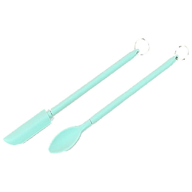 CEHVOM Mini Silicone Spatula Set,Makeup Spatula,Thin Jar Scraper For Kitchen,New Handle Telescopic Small Spatulas Clearance