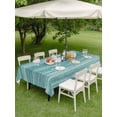 thumbnail image 3 of Outdoor Tablecloth with Umbrella Hole and Zipper, Duck Green Rectangle Table Cloth 60x120 Inch Waterproof Tablecloth, Vintage Modern Abstract Art Ombre Picnic Table Cover for Patio Camping, 3 of 7